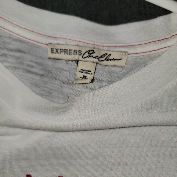 Express No Selfie Control T-Shirt - Medium - White - Picture 2 of 2